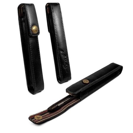 ASHTEAD RETAIL & WHOLESALE Tuff Luv E2-52 Alston Craig Vintage Leather Executive Pen holder - Black E2_52